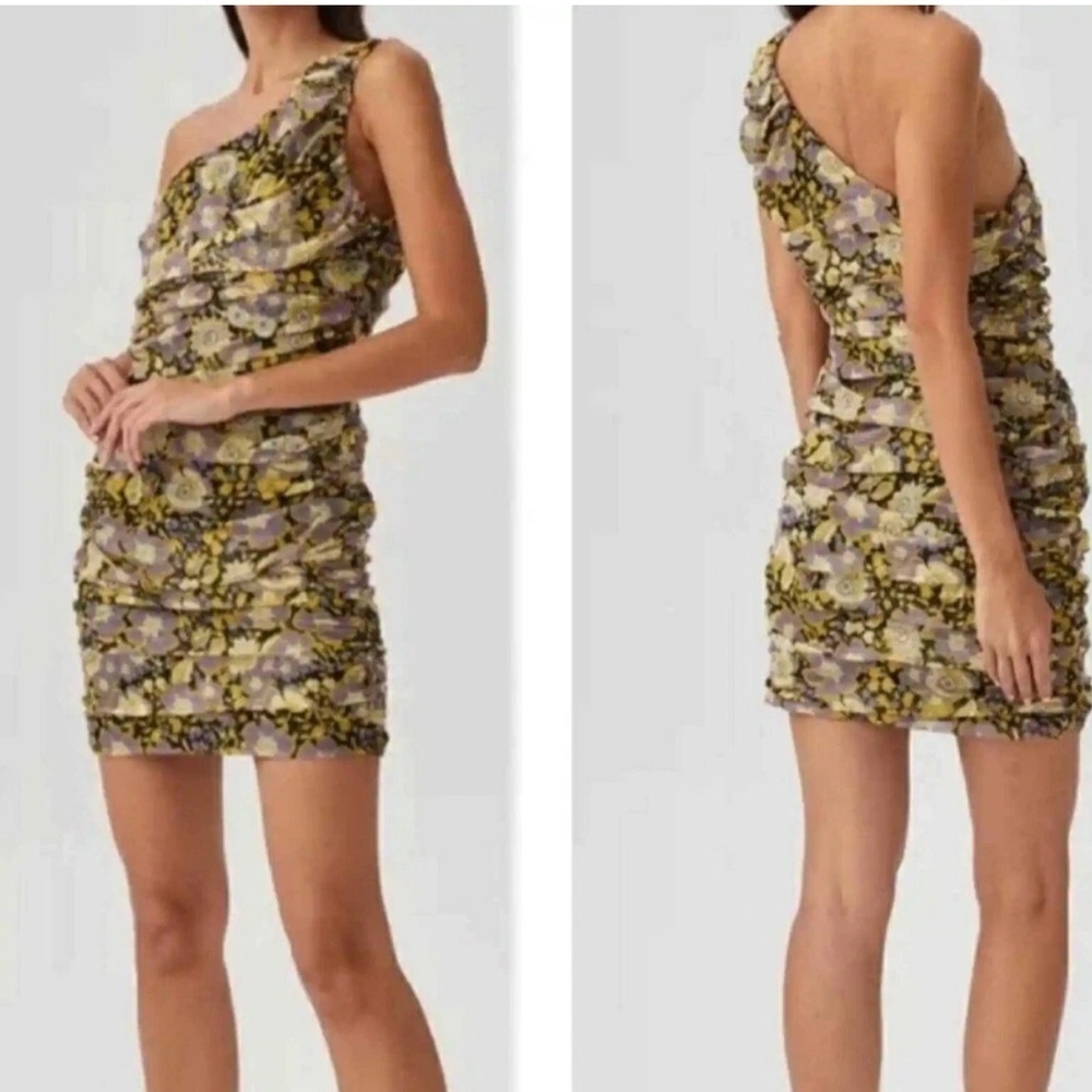 Floral One-Shoulder Dress